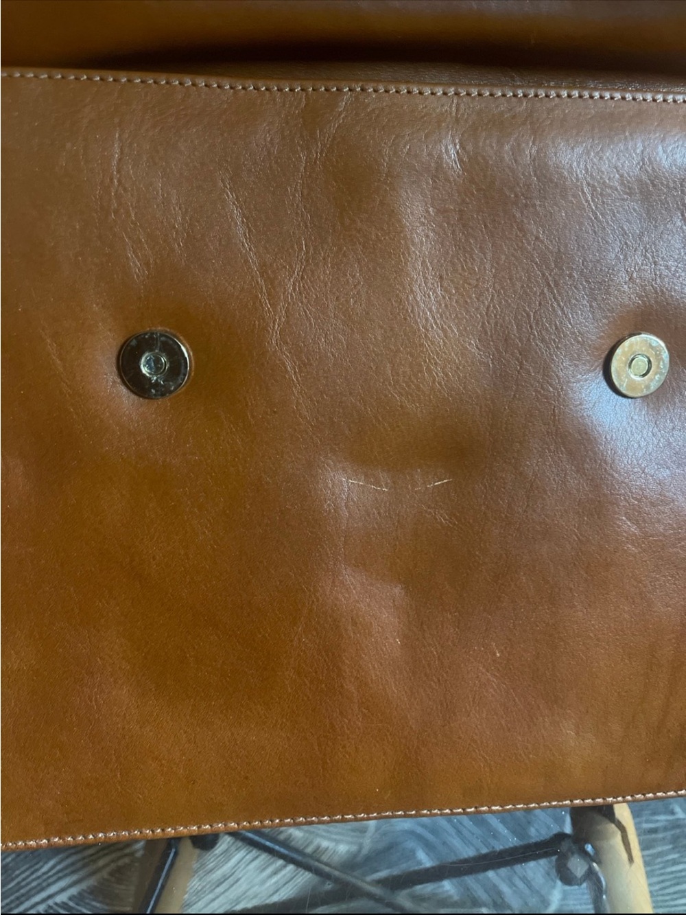 Brahmin Saddle Brown Leather Top-Handle Satchel - Picture 7 of 12